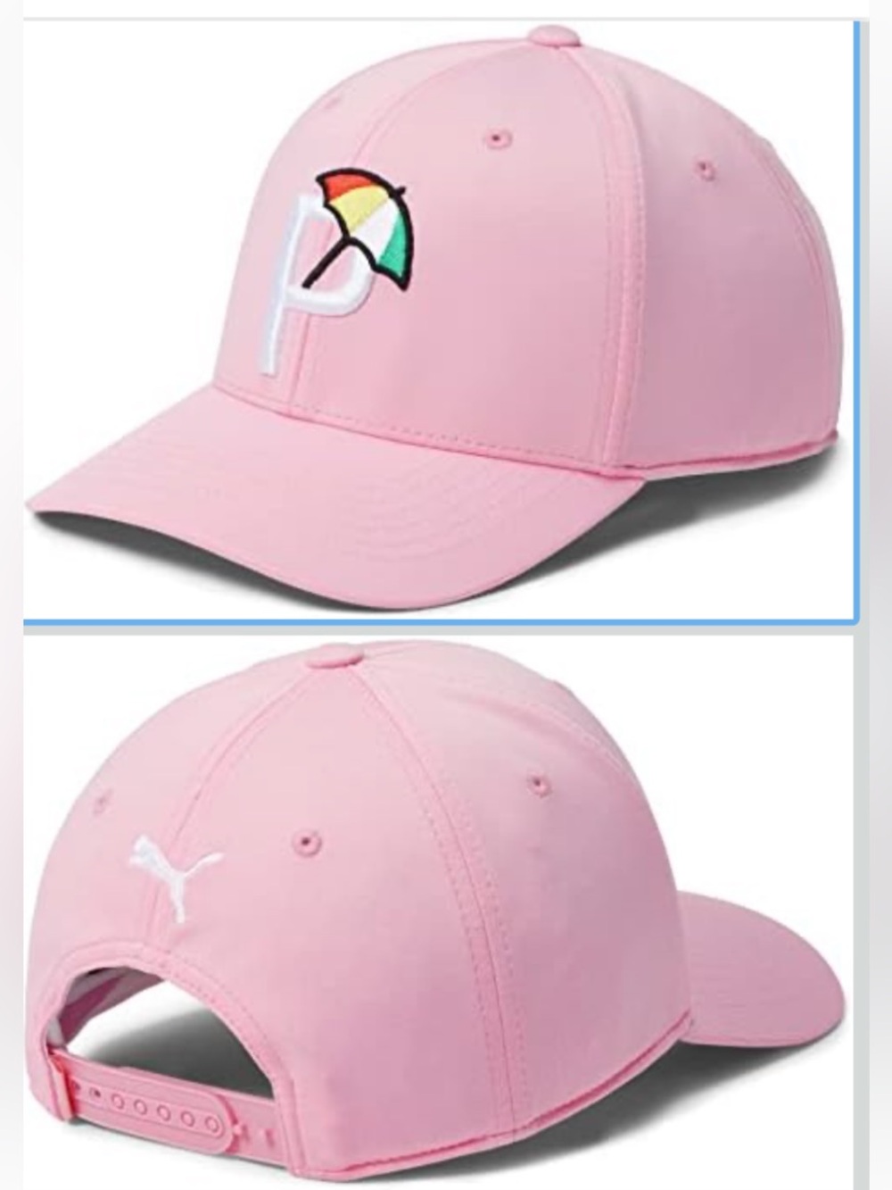 Arnold Palmer Mens Puma Pink Snapback Hat